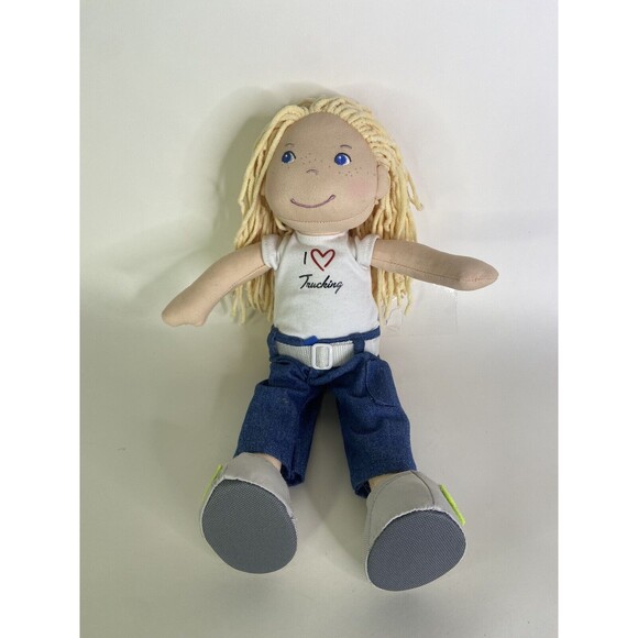 HABA Women in Trucking Truck Driver Soft Doll Stuffed Toy...